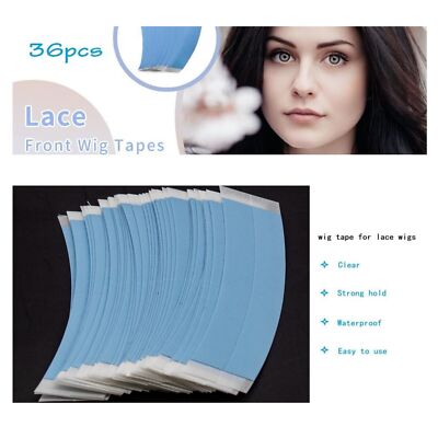 Lace Front Wig Tape Blue Water-Proof Strong Adhesive Double Sided Lace Wigs