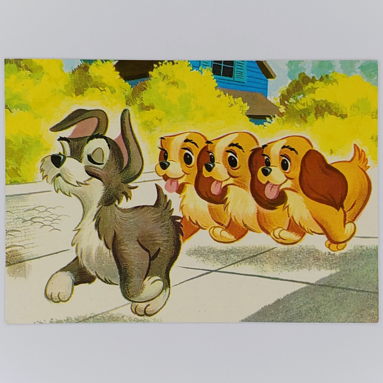 Lady and the Tramp Postcard Scamp Annette Collette Danielle Disney