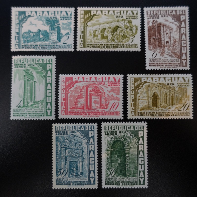 1955 - Paraguay Poste AÃRienne Pa NÂ°217/224 JubilÃ Sacerdotal Neuf ** Luxe Mnh