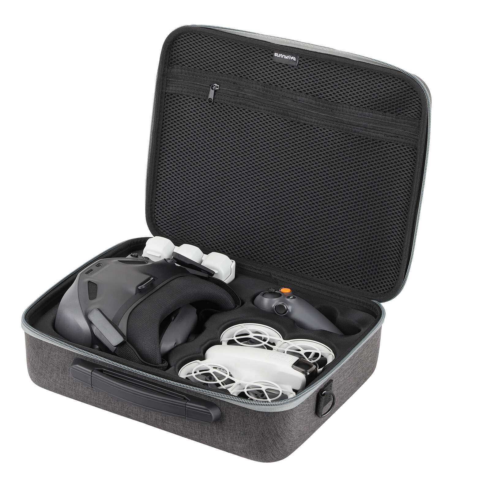 Custodia Protettiva Per DJI Goggles N3 - Borsa Trasporto Rigida Per Occhiali DJI Avata 2/Neo | Con Gancio E Coprilenti - Foto 3