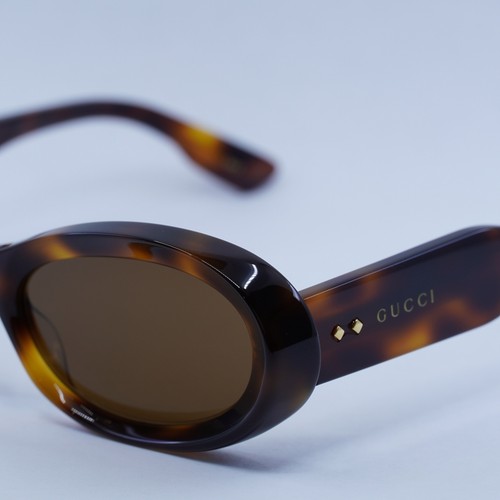 Pre-owned Gucci Gg1527s 002 Havana/brown 54-17-145 Sunglasses Authentic
