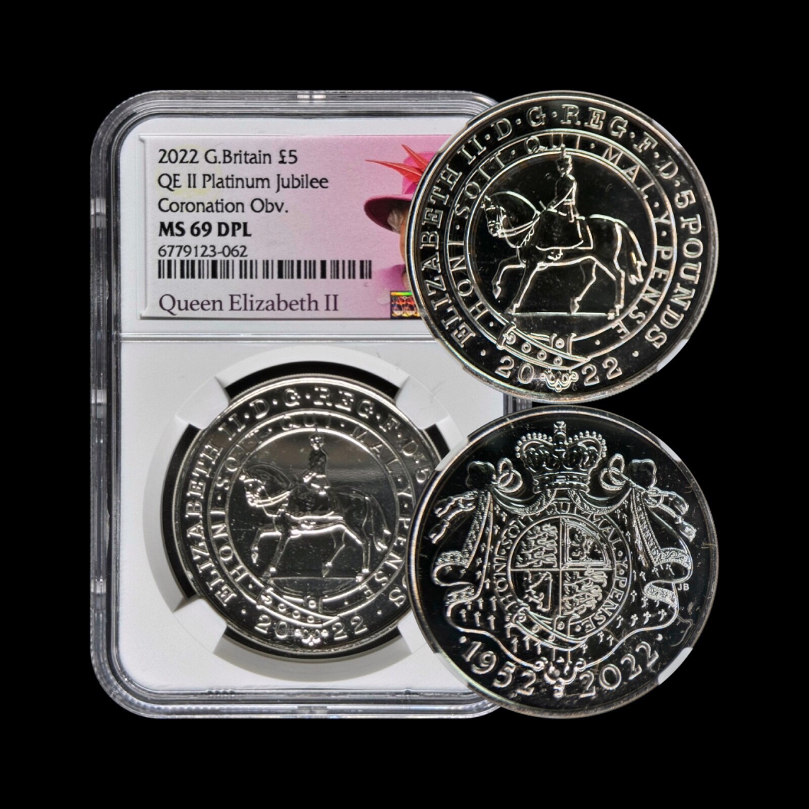 NGC MS69DPL 2022 イギリス £5 Commonwealth NGC MS69DPL 2022年 イギリス G.Britain £5 The Queen's Reign