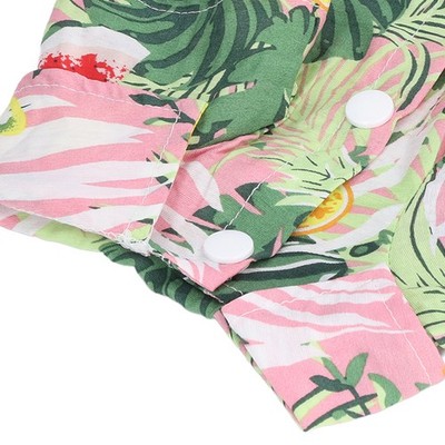 Pet Hawaiian Shirt Cute Breathable Cotton Hawaiian Dog Summer T Shirt For Cats