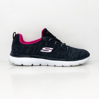 

Skechers Womens Summits Quick Getaway 12983 Черная повседневная обувь Кроссовки Размер 7.5, Черный, Summits Quick Getaway