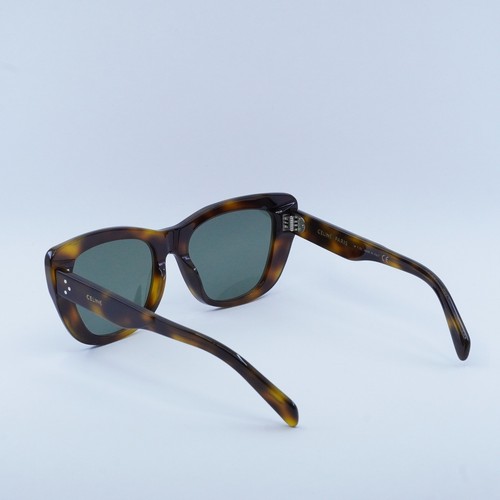 Pre-owned Celine Cl40199i 53n Shiny Havana/green 54-18-140 Sunglasses Authentic