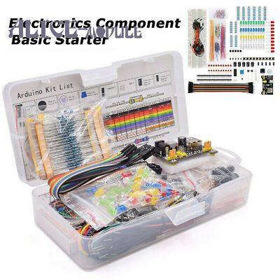 Electronics Component Basic Starter Kit w/830 tie-points Breadboard Power Supply