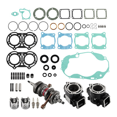 Complete Engine Rebuild Crankshaft Cylinder Gaskets Kit For Yamaha Banshee 350