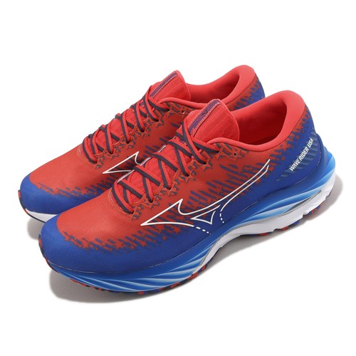 Мужские беговые кроссовки Mizuno Wave Rider 27 Blue Red USA J1GC2352-04