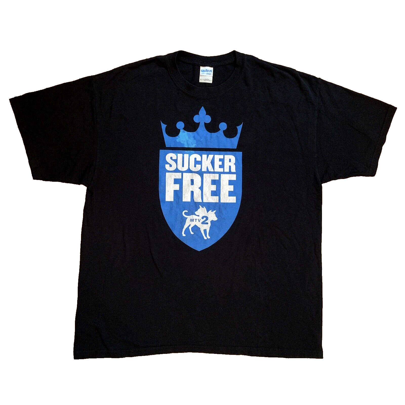 Vtg Y2K MTV2 Sucker Free T-Shirt TV Show Music Television Vtg Y2K MTV2 Sucker Free T-Shirt TV Show Music Television