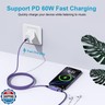 USB-C to 3.5mm Audio Adapter, 2 in 1 USB Type C Headphone Jack Adapter Aux Cable with PD 60W Fast Charging Dongle Convertor for iPhone 17 16e 16 Pro Max Samsung Galaxy S25 Ultra A17 A56 A36 A16 A15 5G
