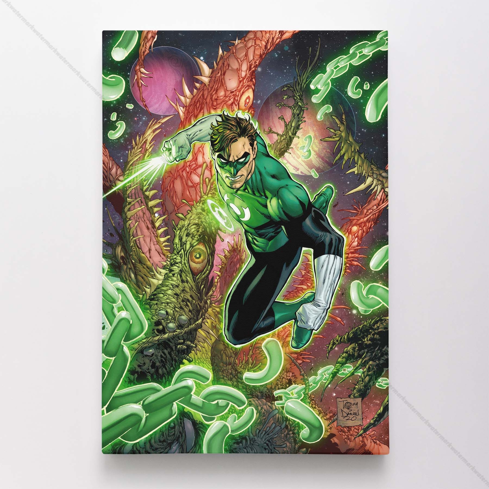 Green Latern Poster Canvas DC Comic Book Cover Art Print #34773