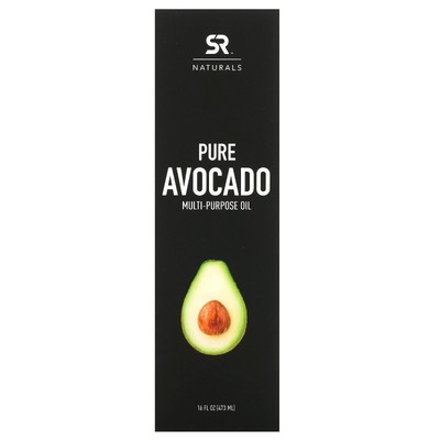 Sports Research 100 Pure Avocado Oil 16 жидких унций, 473 мл, без гексана, Leaping Bunny,