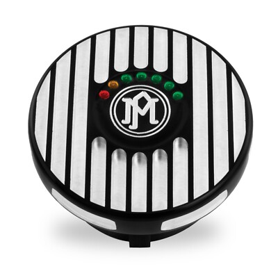 Performance Machine PM HARLEY FUEL GAS CAP 96-2012 0210-2025GRL-BM CONTRAST LED