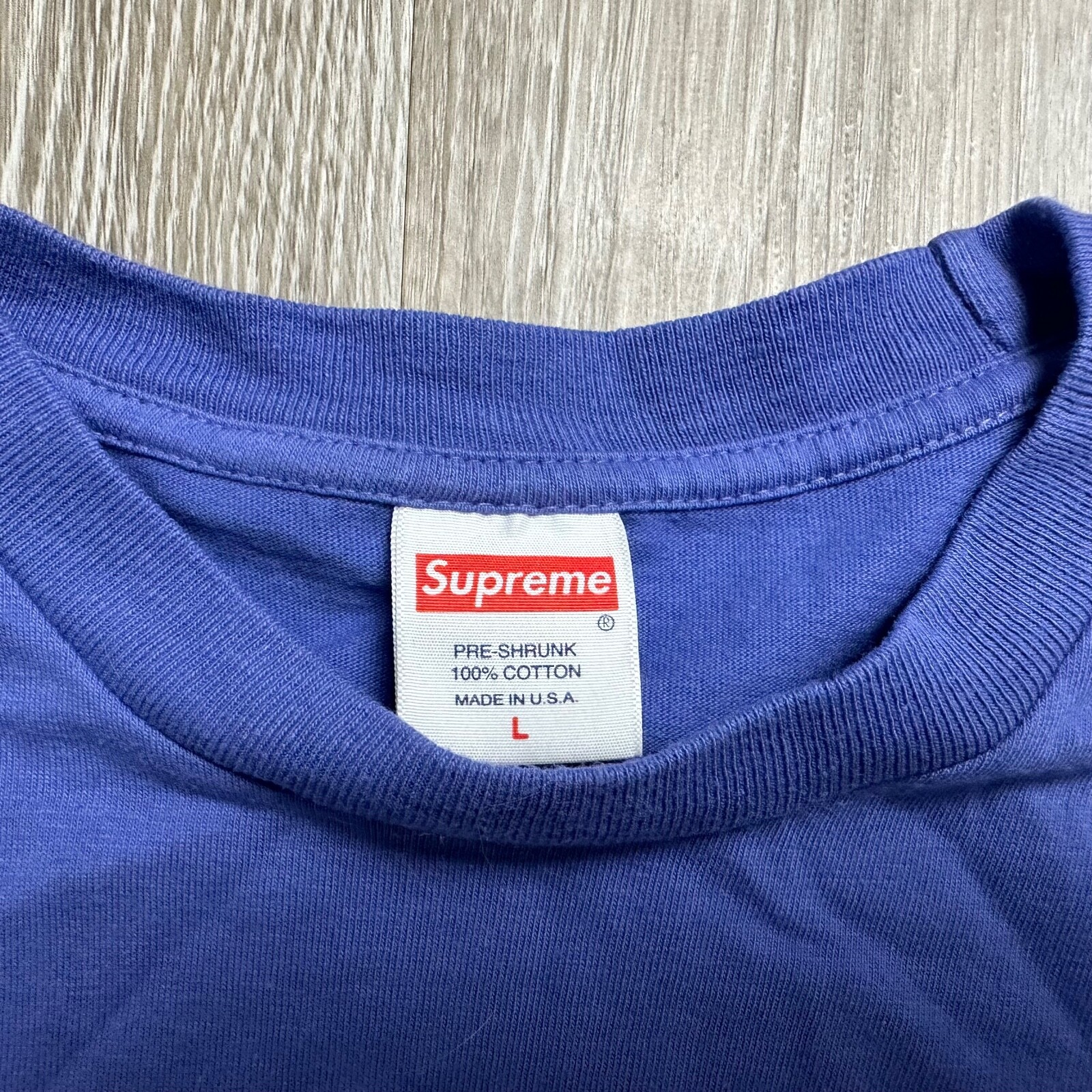 Pre-owned Supreme Ss18 Tv T-shirt Red Box Logo Bogo Tee Light Purple Pink Men's Large L