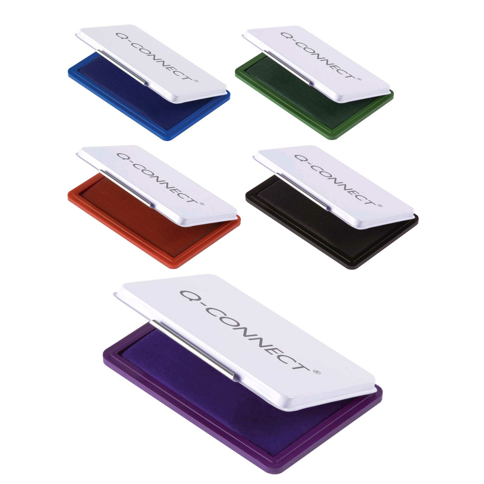 Stempelkissen Getränkt schwarz blau rot grün 9x5,5cm für Stempel Farbe oder Set