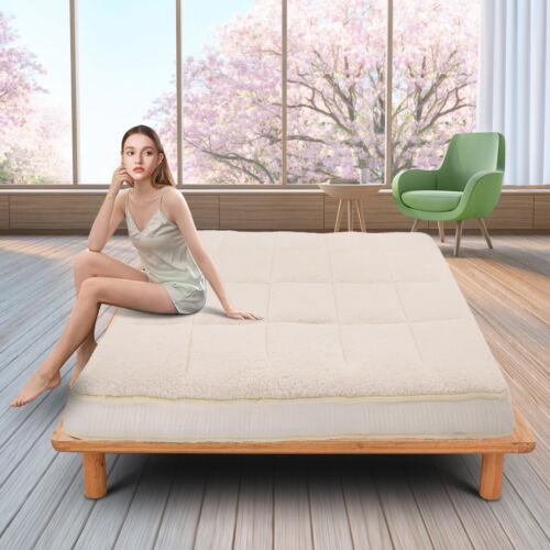 H&ZT Japanese Floor Mattress Sleeping Tatami Mat Floor Lounger Guest Bed 4 Color