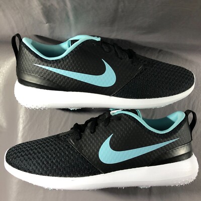 New Nike Roshe G Golf Shoes Black Bleached Aqua Ice CD6065-008 Mens Sz 9