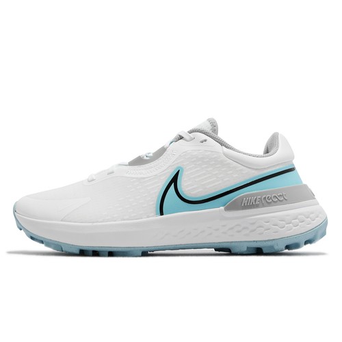 

Мужские кроссовки для гольфа без шипов Nike Infinity Pro 2 Wide White Grey Blue DM8449-114, Белый, Infinity Pro 2 Wide
