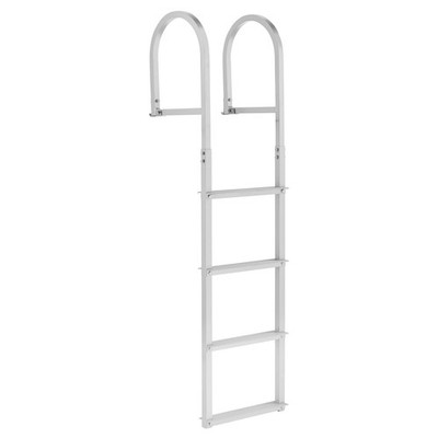 VEVOR Removable Dock Ladder, 4 Steps, Aluminum Alloy Pontoon B...