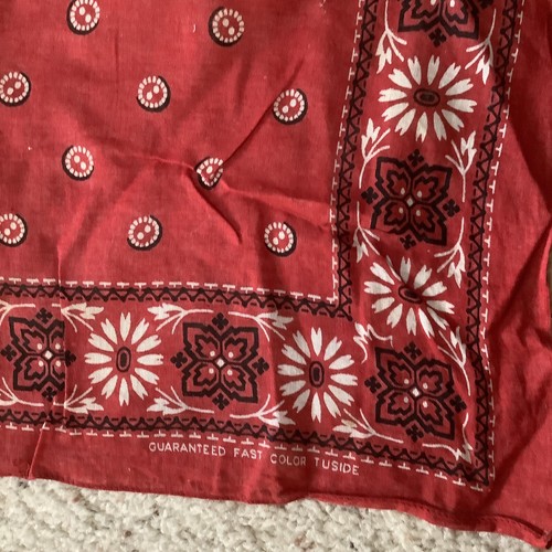 50's vintageスカジャン Vintage 50s Tuside Fast Color Bandana RED | eBay