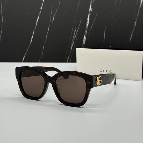 GUCCI サングラス GG1582SK-002 HAVANA/BROWN ユニセックス Gucci Brown Square Men's Sunglasses GG1582SK 002 54