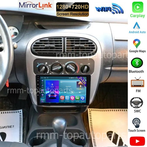 9" Apple CarPlay Android 13 Wifi Stereo Radio GPS Navi For 2004-2005 Dodge Neon