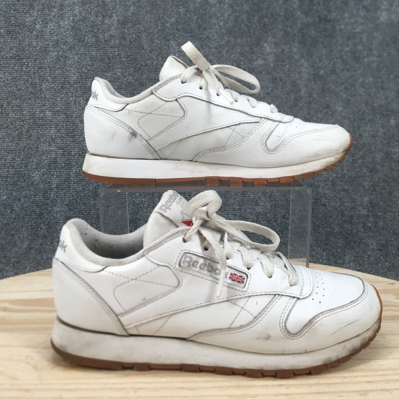 Reebok Shoes Womens 6.5 Classic Sneakers White Leather Lace