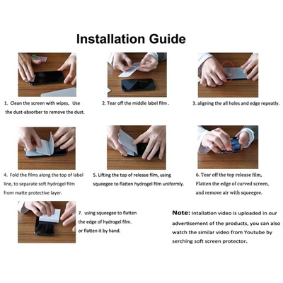 2-Pack For Motorola Razr/Razr+ 2024 Hydrogel Screen Protector Clear Soft Film