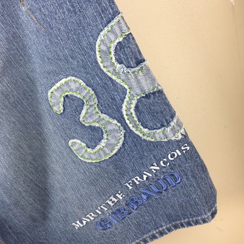 Vtg Le Jean De Marithe Francois Girbaud Spell Out Denim Shorts Men’s Size 38