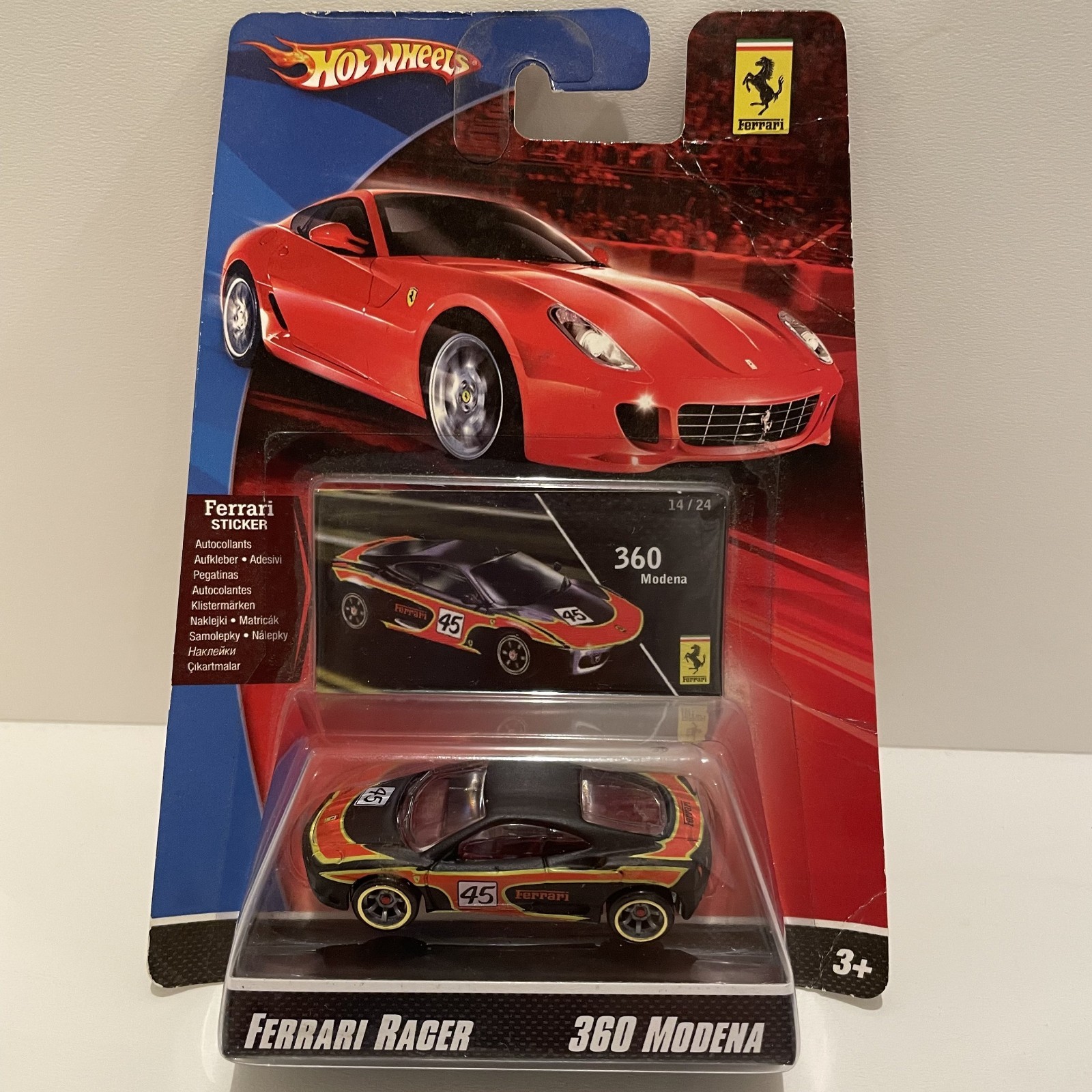 Hot Wheels Ferrari Racer 360 MODENA Black #45 Excellent
