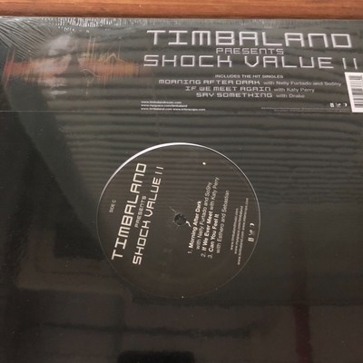 [Still SEALED USA ORG Vinyl] Timbaland   Shock Value II 2xLP / Drake Miley Cyrus