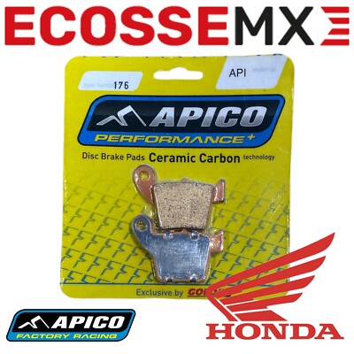 HONDA CRF450R APICO REAR BRAKE PADS 2002-2024 API176 Apico