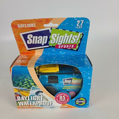 Snap Sights Multi-Use Camera Sports 35mm Preloaded Film Waterproof to 85ft