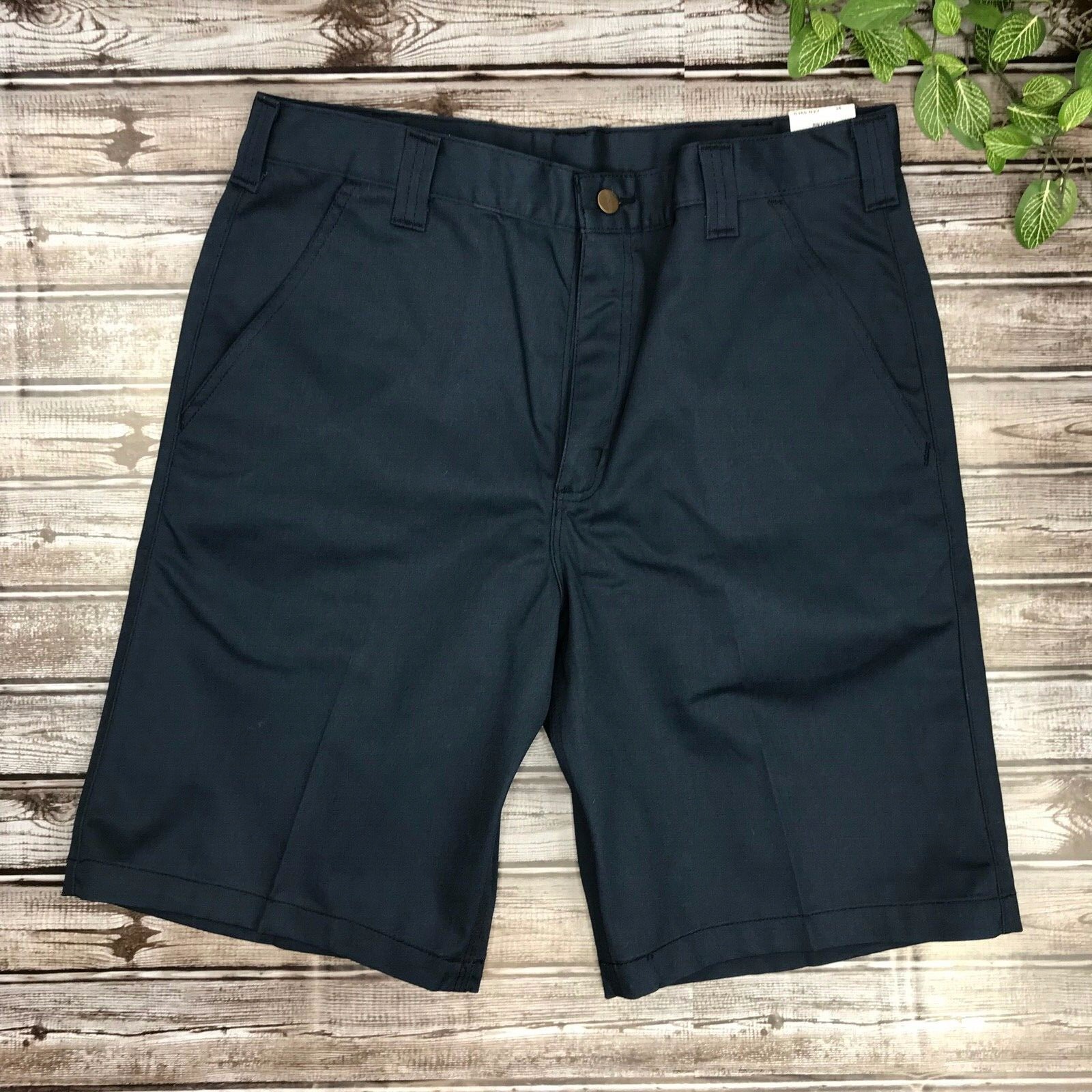 Carhartt Work Wear Navy Twill Shorts Waist Size 36 Inseam 10.5 NWT