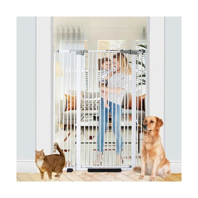 Rgqphantom 59.05'' Extra Tall Safety Pet Gate,30.31''-44.07'' Auto Close Cat Gat...
