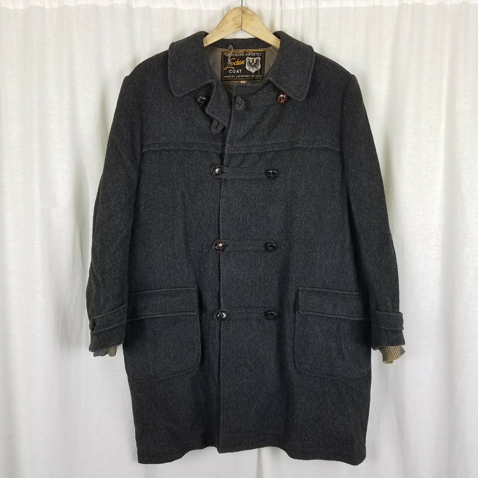 Vintage Loden Coat Lodenfrey Charcoal Loop Button Peacoat Jacket Boys Girls 20 | eBay Vintage Loden Coat Lodenfrey Charcoal Loop Button Peacoat Jacket Boys Girls 20 | eBay