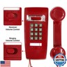 Retro Wall Mount Phone with Loud Mechanical Ringer Vintage Wall Phones for landline with Volume Adjustable Old Fashioned Corded Landline Telephone for Home School Kitchen Office