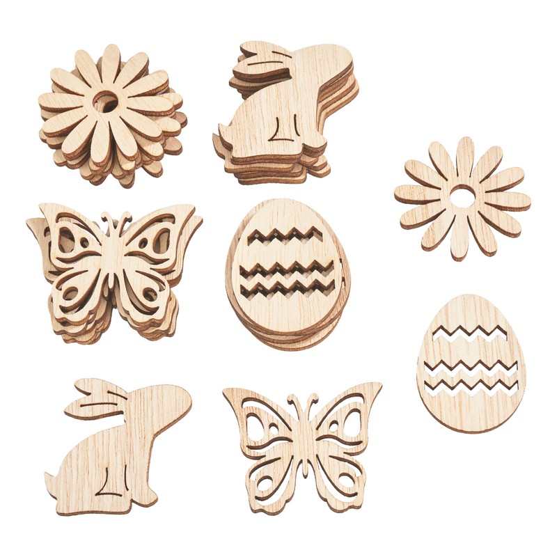 Vbs Streuteile Rayen 3,5-4cm Aus Sperrholz FrÃ¼Hlingsdekoration Streudeko