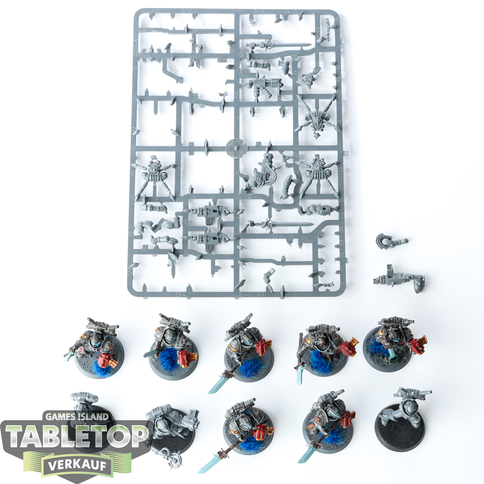 Grey Knights - 10 x Grey Knights Interceptor Squad - teilweise gebaut