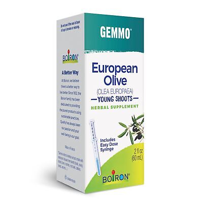 Boiron Gemmotherapy European Olive Young Shoots 2 жидких унции (60 мл) жидкость