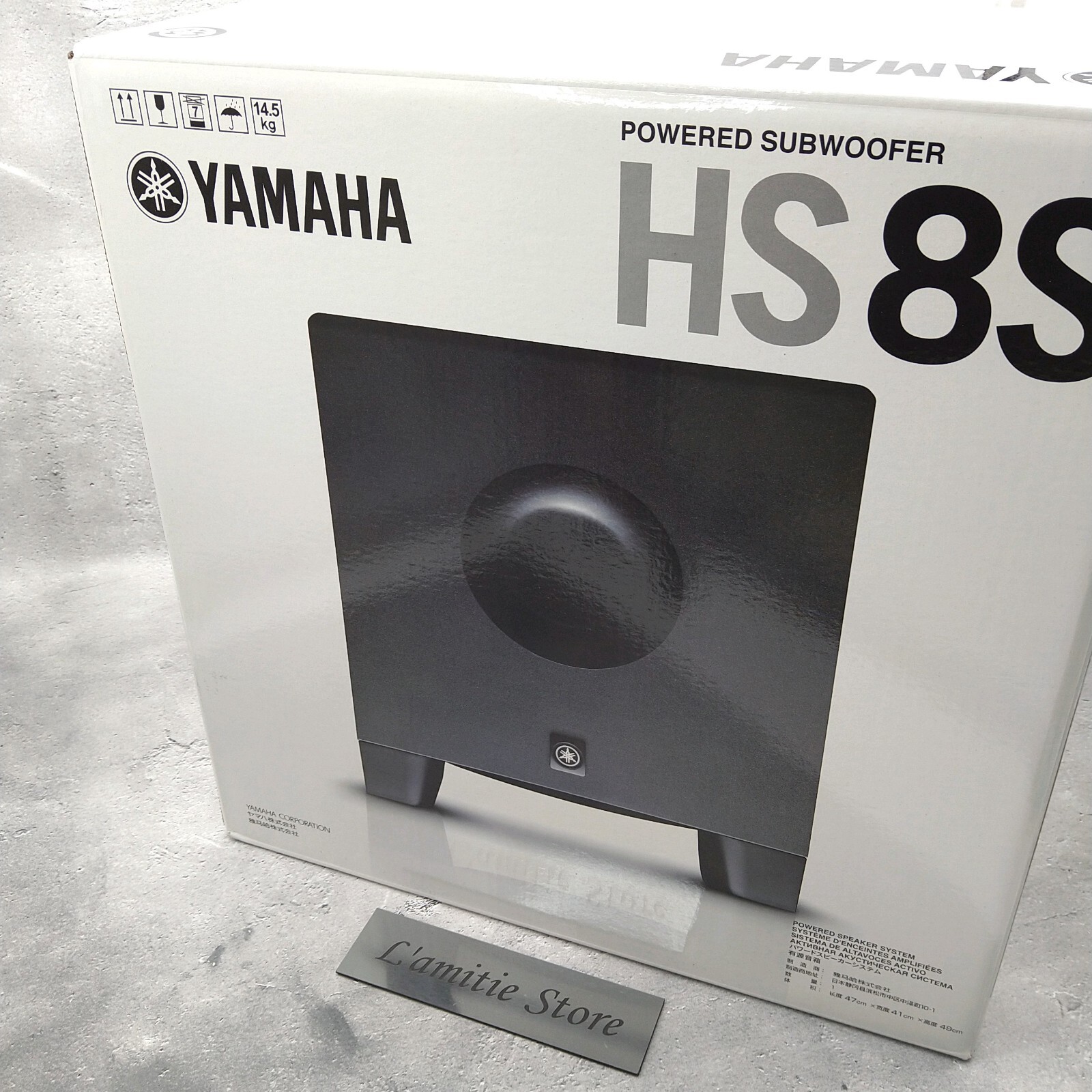 Yamaha HS8S 8 Inch Powered Studio Subwoofer HS8 S HS-8S JP
