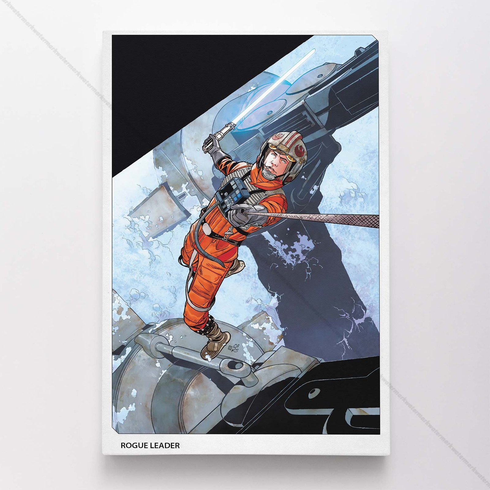 Star Wars Poster Canvas Rogie Leader Empire Strikes Back Print #010