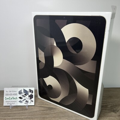 2022 Apple iPad Air 5th Gen 64GB WiFi 10.9'' M1 chip STARLIGHT New Sealed
