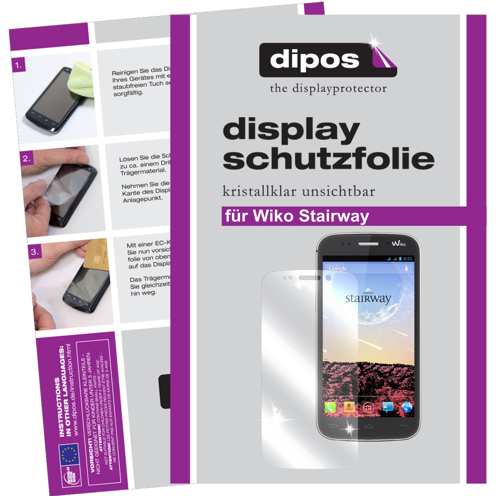 Pellicola per Wiko Stairway Prottetiva Transparente Proteggi Schermo