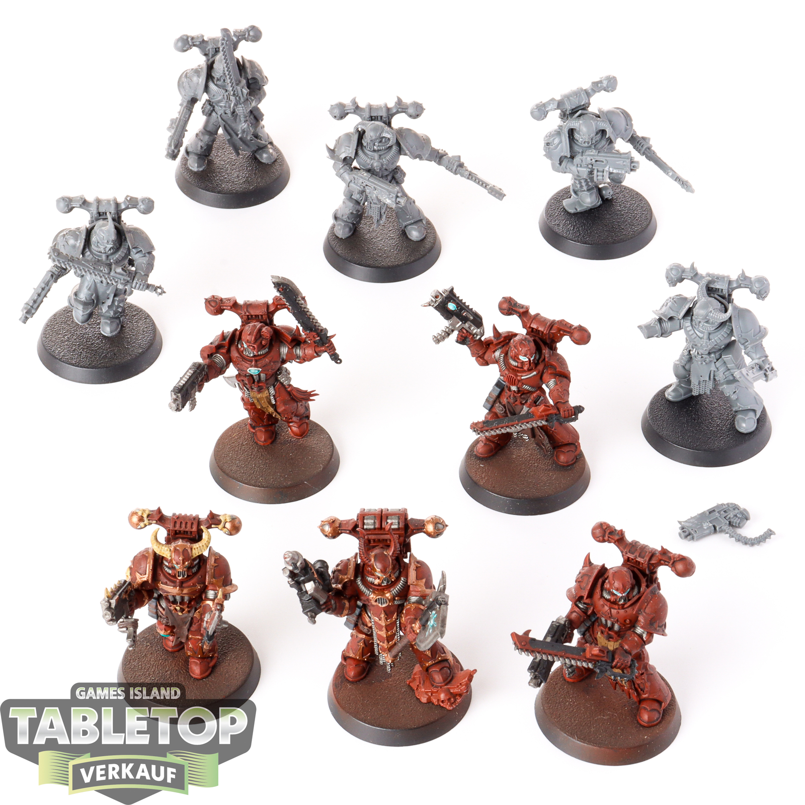 Chaos Space Marines - 10 - Legionaries - teilweise bemalt