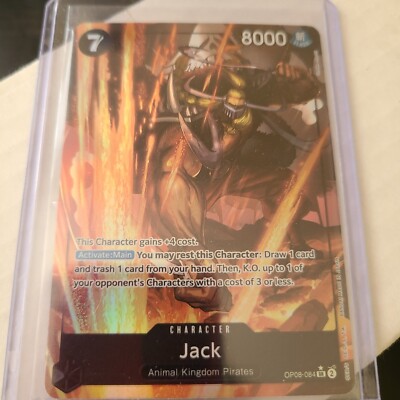 ONE PIECE JACK OP08-084 SR ALT ART TWO LEGENDS ENGLISH