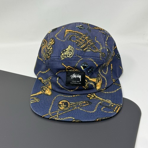 Vintage 2000s Stussy Trumpet 5 Panel Hat Instrument Camp Cap Vintage 2000s Stussy Trumpet 5 Panel Hat Instrument Camp Cap