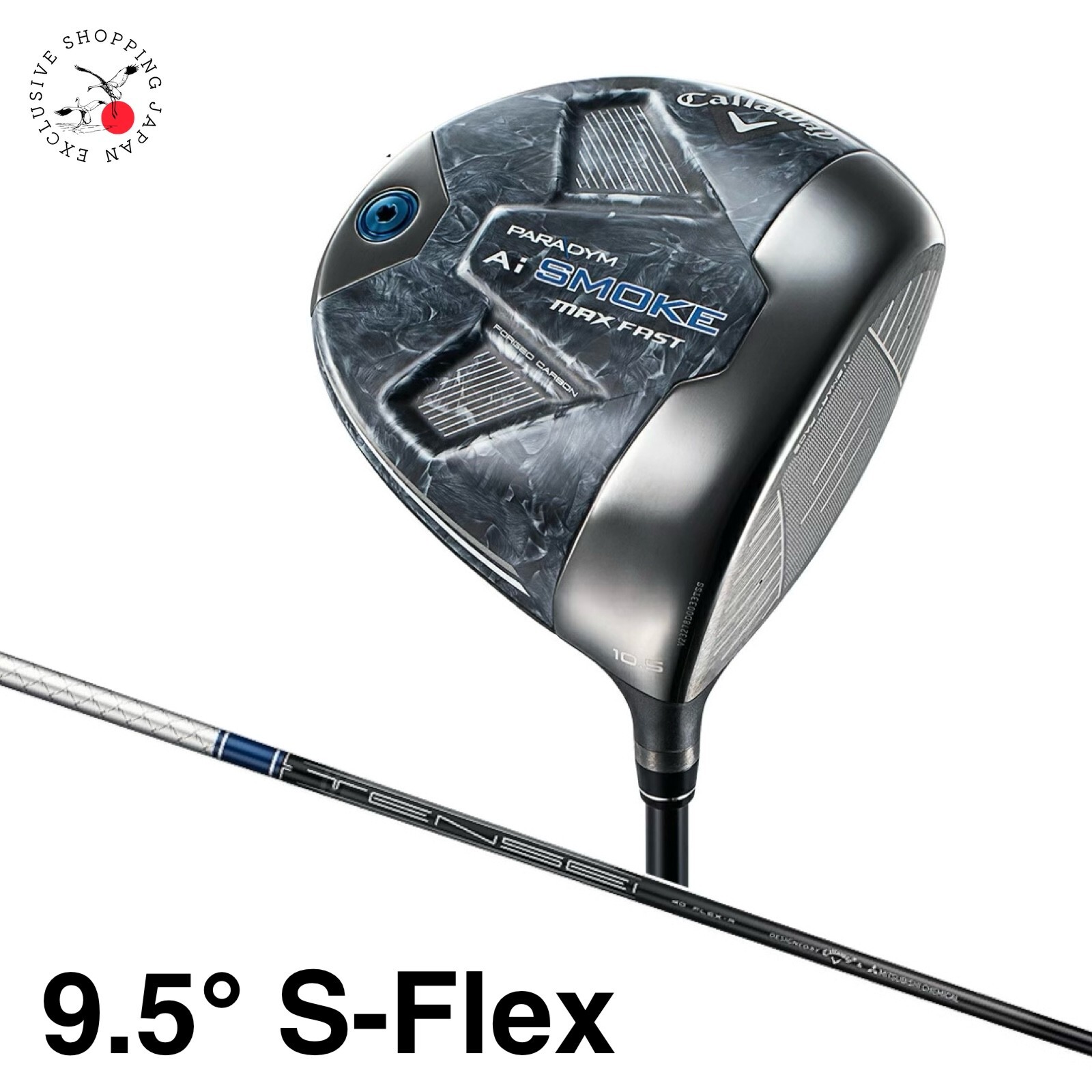 Callaway PARADYM Ai SMOKE MAX FAST 9.5° S-Flex Driver Tensei