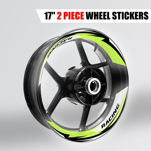 S06W L-Green 2-PIECE Decals Rim Stickers Fit ZX10R Ninja