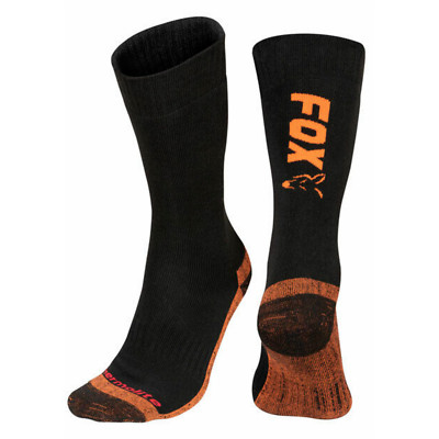 FOX Black/Orange  Thermolite long sock 10-13 (Eu 44-47)